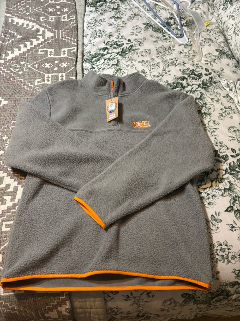 Gray Women’s Tennessee Vols Fleece Quarter Zip Pullover